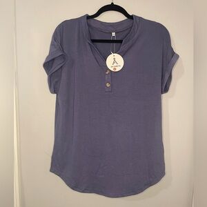 NWT Anrabess Women's Purple Casual Top